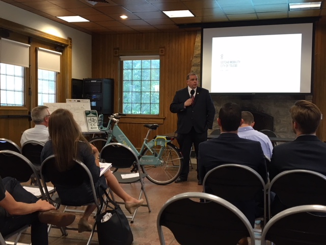 Mayor Wade Kapszukiewicz at Toledo Ride Share forum 5/30/2018